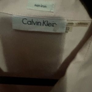 Calvin Klein pink dress shirt Long sleeve Sz 12 New